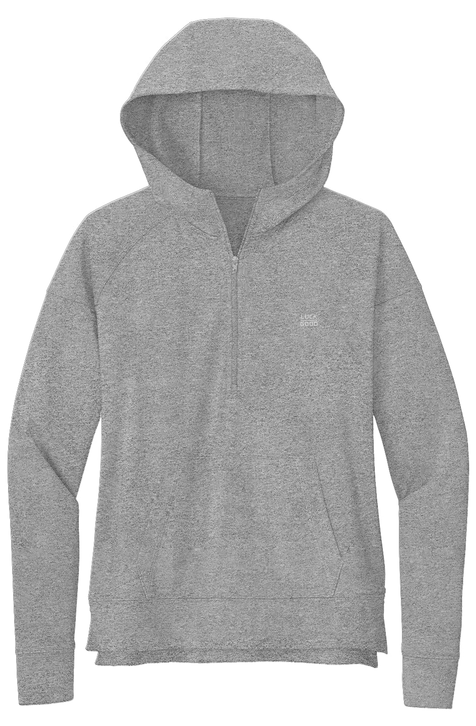 Women's Stretch 1/2 Zip Golf Hoodie - Performance Pullover | Luck over Good