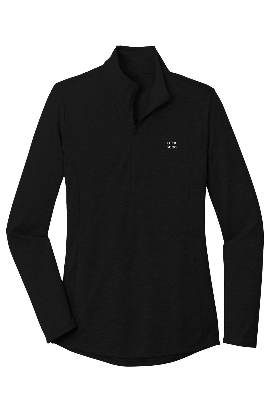 Womens PosiCharge Tri Blend Wicking 1/4 Zip