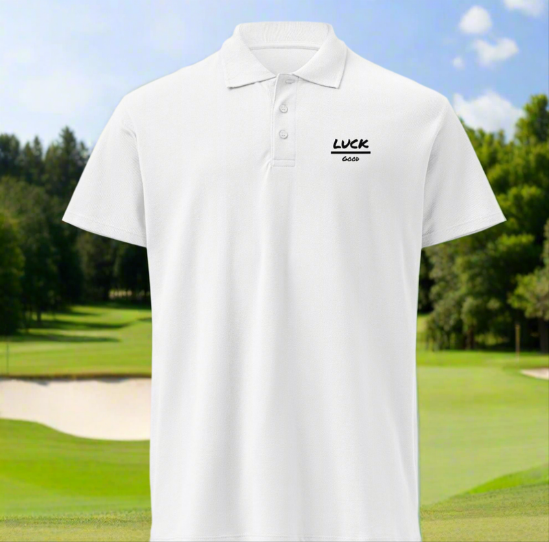 Luck over Good polo shirt