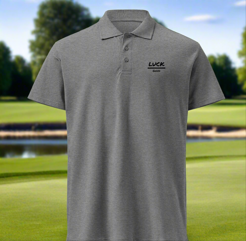 Luck over Good polo shirt