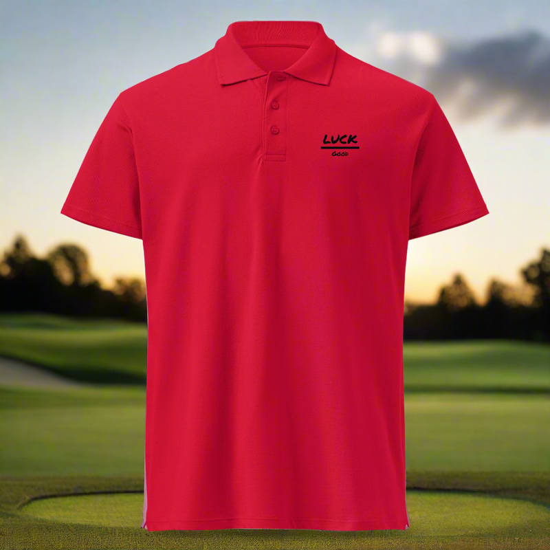 Luck over Good polo shirt